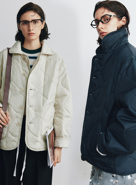 现货【轻盈保暖无压力】防风防水透气复古葫芦形绗缝薄款棉服外套