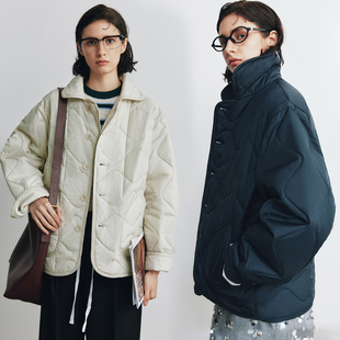 现货【轻盈保暖无压力】防风防水透气复古葫芦形绗缝薄款棉服外套