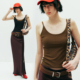 萬能打底王 人手2件 敲大弹力U背细肩带罗纹吊带背心上衣女