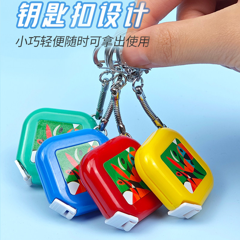 钥匙扣1米腰围小尺子随身量三围迷你皮卷尺测量伸缩布皮尺米尺