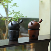 溪元 官方茶事 便携式 酒精炉本元 侧把壶围炉煮茶套组容量400ml