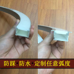 地埋线条灯可踩踏线形灯地面长条灯弯弧异型定制灯槽户外防水灯条