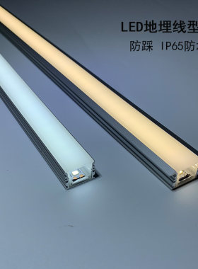 商场地下车库可踩户外防水线条灯