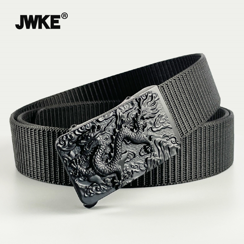 JWKE帆布合金扣个性休闲腰带