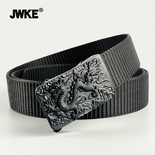JWKE帆布合金扣个性休闲腰带
