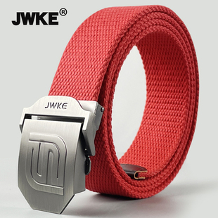 腰带2025新款 本命年红腰带帆布腰带男士 皮带年轻人运动休闲百搭裤