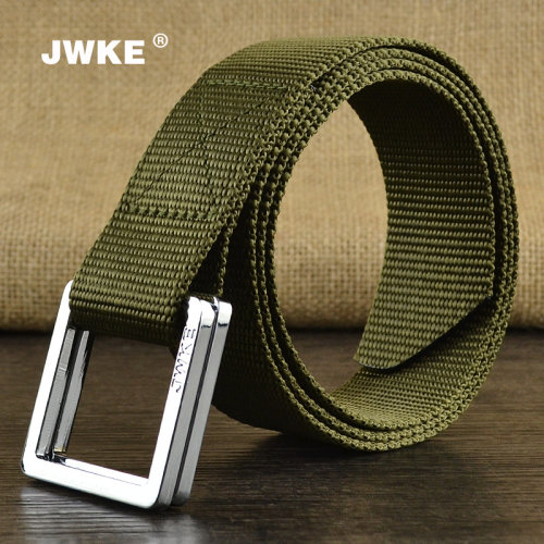 jwke双环扣户外学生青年帆布腰带