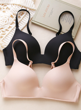 无痕无钢圈内衣女小胸上托聚拢防下垂不空杯薄款文胸舒适透气胸罩