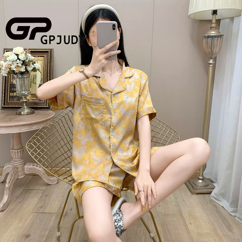 日本GP冰丝睡衣女士夏季
