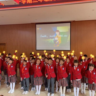 舞台合唱表演单个手持五角星灯演出道具舞蹈发光手拿星星灯装饰