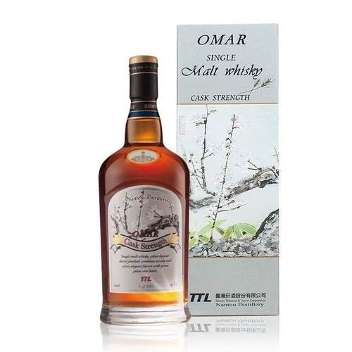 傲玛omar 梅子酒桶单一麦芽威士忌  桶强 台湾进口洋酒 700ml