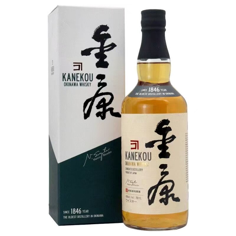 正品行货冲绳金康威士忌蒸馏酒 KANEKOU 日本原装进口700ml 43%