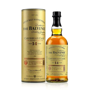 Balvenie 百富14年加勒比桶陈酿单一麦芽威士忌700ml英国进口洋酒