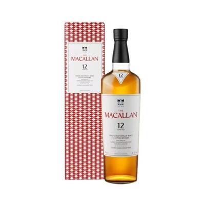 麦卡伦蓝钻12年麦卡伦双雪莉桶12年单一麦芽苏格兰威士忌Macallan