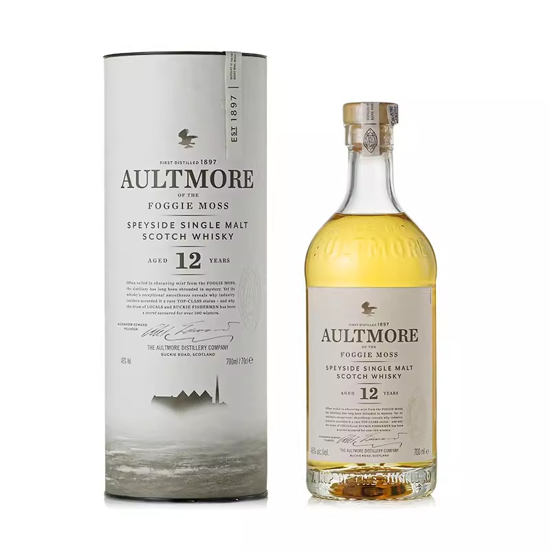 欧摩12年斯贝塞单一麦芽苏格兰威士忌 AULTMORE 英国原装进口洋酒