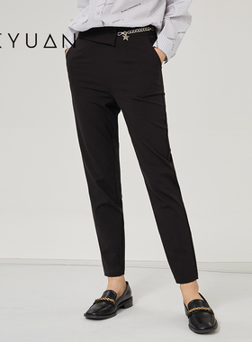 金苑休闲裤长裤女春季新款修身时尚气质职业西装裤子C221103