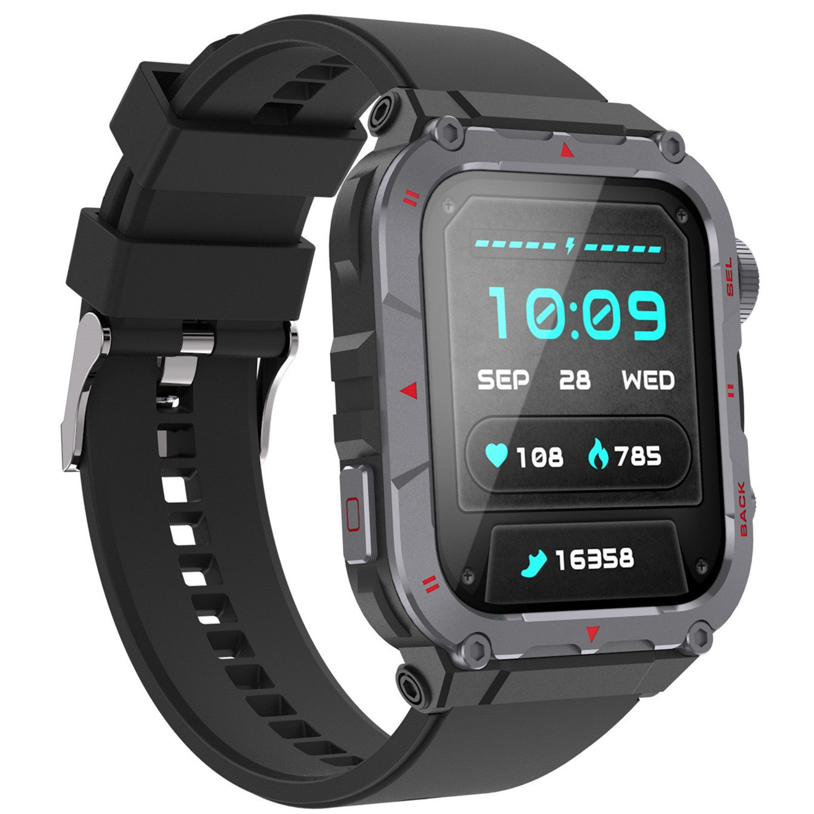 방수 스마트 시계 3개 블루투스 전화 통화 음악 기기 심박수 혈압 수면 건강 모니터링 야외 스포츠 링