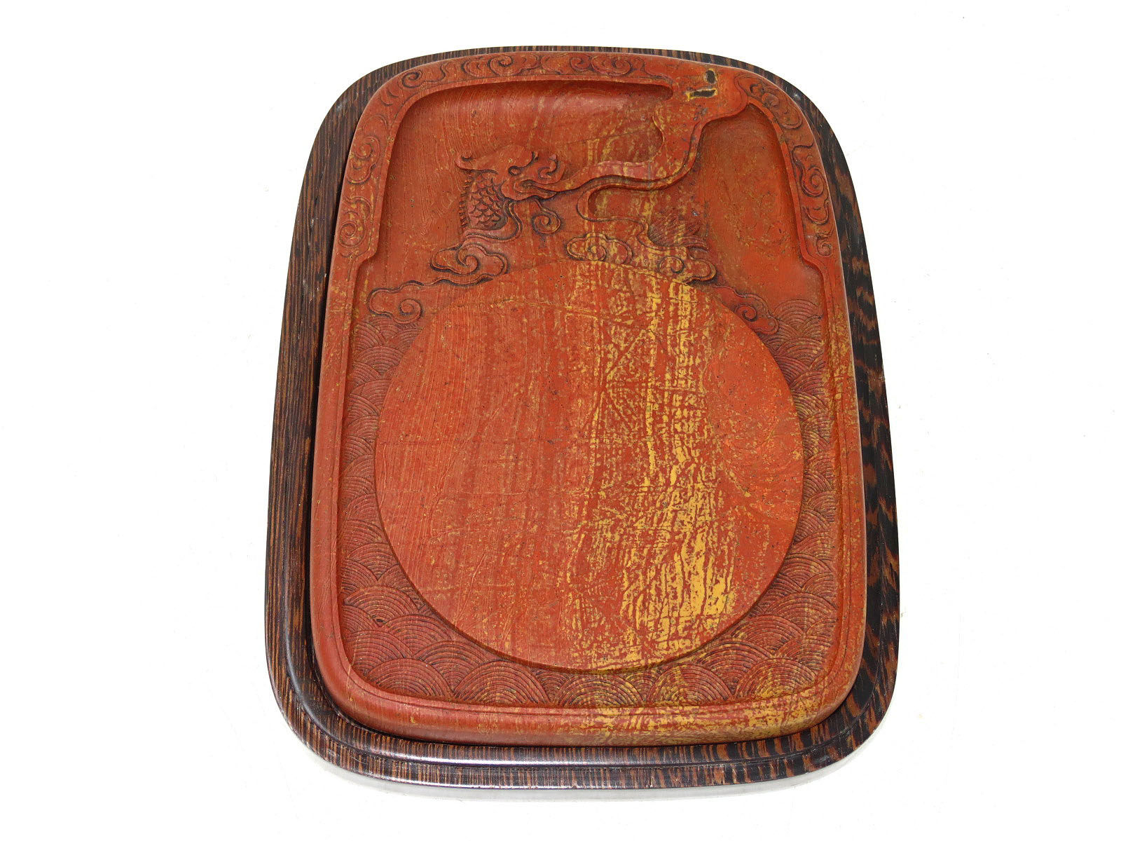 麒麟吐瑞砚&mdash;中国非遗红丝砚文化传承手工文房收藏雕刻礼品包邮