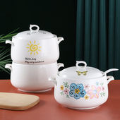 陶瓷大号猪油罐双耳调料罐家用耐高温泼辣椒油罐大容量储油罐