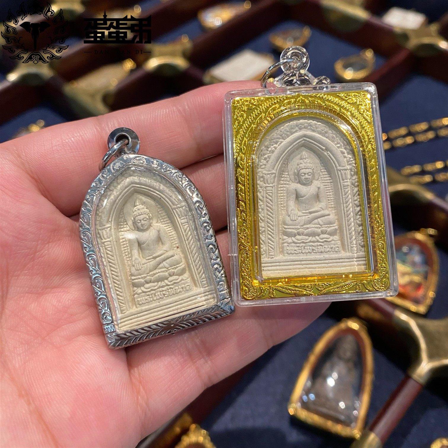 泰国佛牌 派丽碧娜 屈播旺 圆弧形 水滴形 药师佛帕劲 正牌  招米