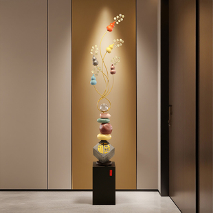 旺宅葫芦时来运转大摆件客厅电视柜沙发旁落地入户玄关竖高装饰品