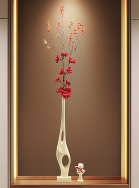 入门玄关屏风隔断花艺摆件