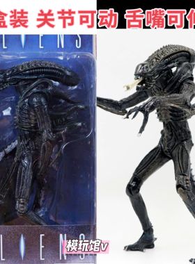 NECA 异形 夺命舰 电影AVP战斗异形狗 爬脸虫 可动模型 特价现货
