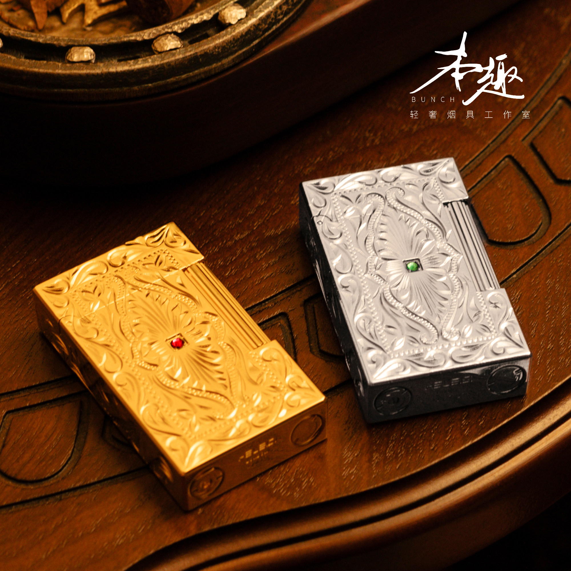 【翡翠梦境】品牌高档朗声火机国朝手工双火钢琴音纯铜直冲防风