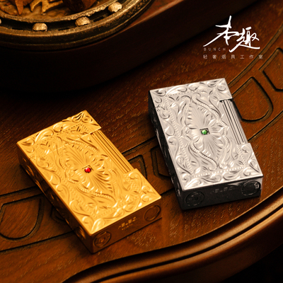 【翡翠梦境】品牌高档朗声火机国朝手工双火钢琴音纯铜直冲防风