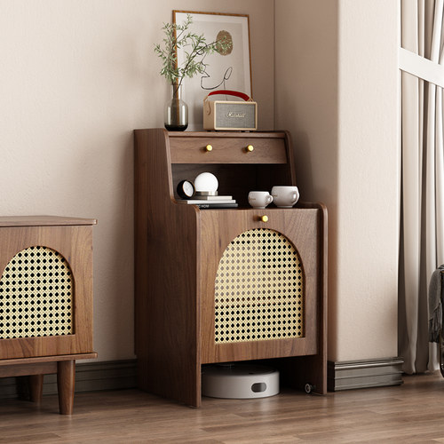 四种颜色可选 实木生态板 仿藤编工艺