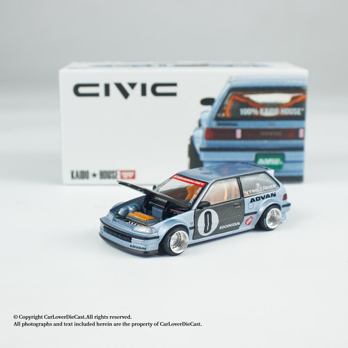Kaido House×MINIGT 本田 Civic EF Roulette V1 合金汽车模型