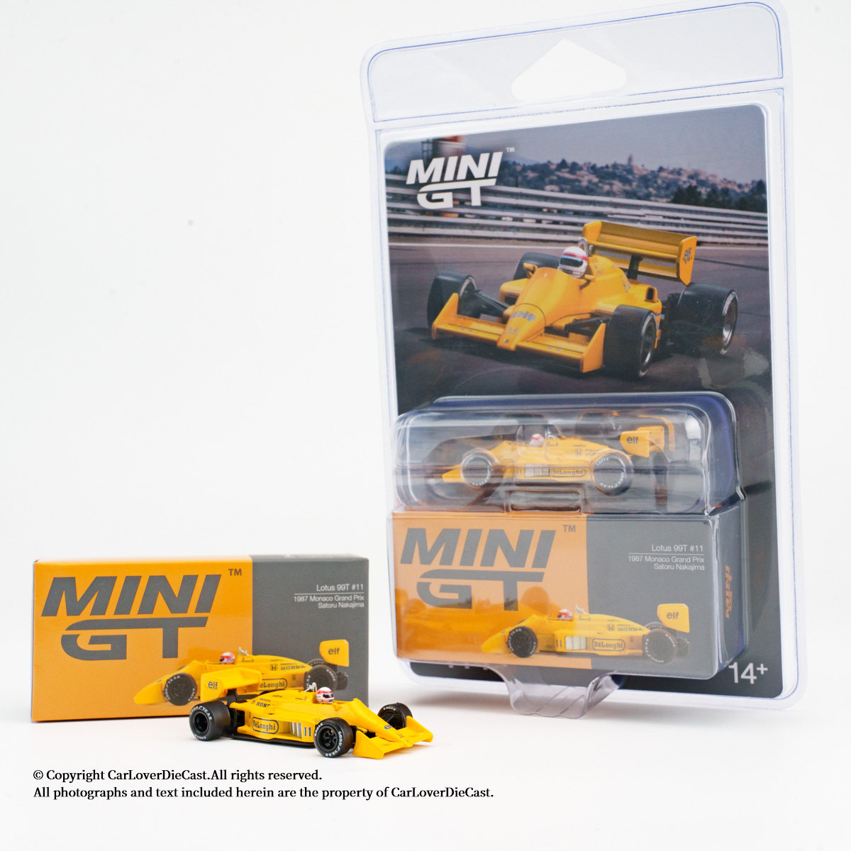 MINIGT 1:64 莲花 99T F1 #11 中岛悟 1987 摩纳哥 合金汽车模型图片