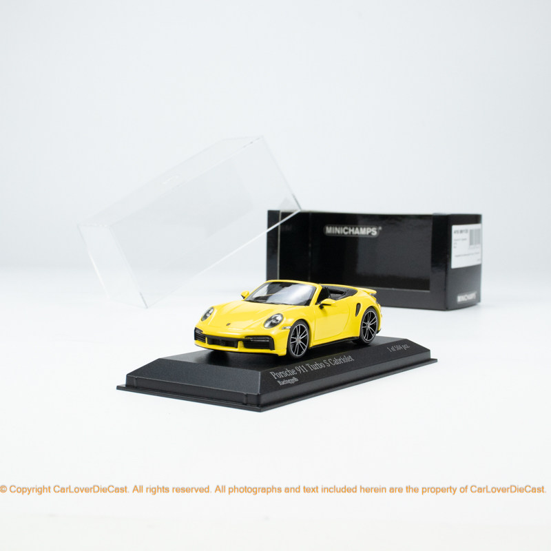 迷你切 1:43 合金 保時捷 911 (992) TURBO S CABRIOLET汽车模型图片