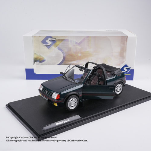 Solido 1:18 标致 PEUGEOT 205 CTI 金属绿 1986 合金汽车模型
