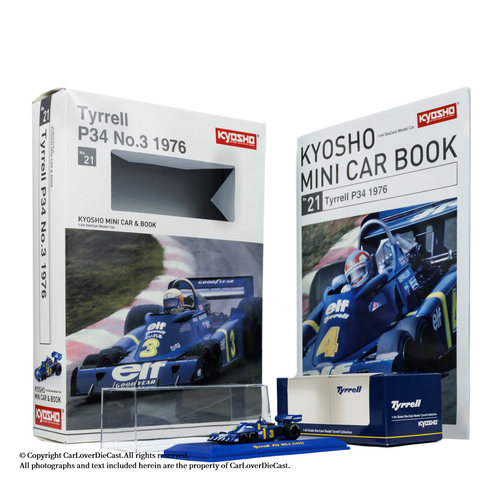 京商 1:64中文版书中车Tyrrell P34 1976 NO.3 CLDC 汽车模型摆件