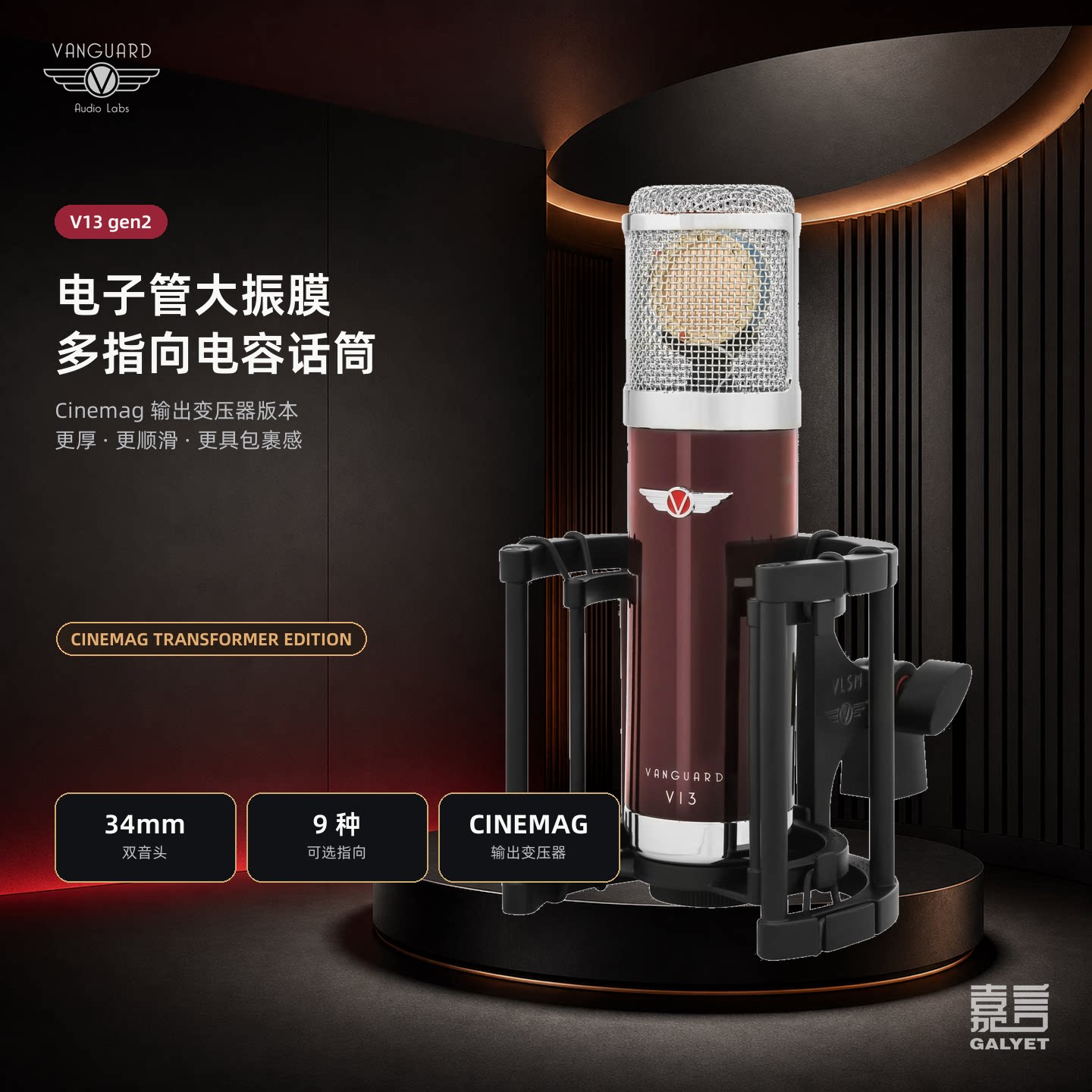 VanguardV13Gen2带变压器大振膜