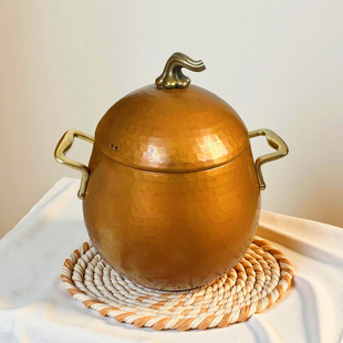 加厚纯紫铜手工铜锅蛋仔锅 结实耐用小火锅明火天然气电陶炉通用