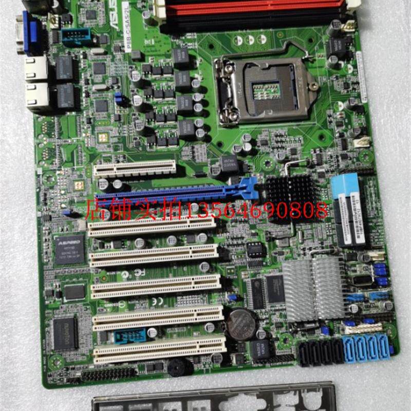 Asus/华硕 P8B-C/SAS/2L单路 1155针 工作站主板 双网口现货实图