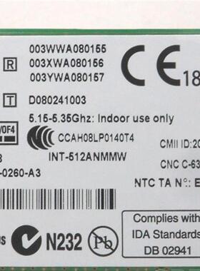 联想Y450 Y450A G450 G450L Y430无线内置网卡43Y6493 512AN_MMW