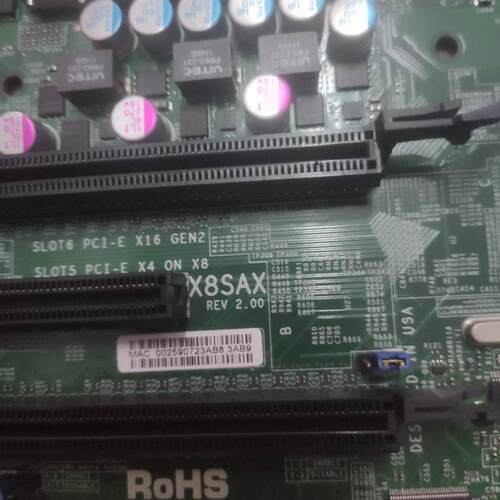 超微X8SAX REV:2.0 1366针 单路X58 工控设备主板成色好