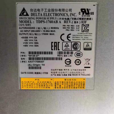 NetApp DE6600 电源 TDPS-1760AB A 1755W 44128-25 48564-00