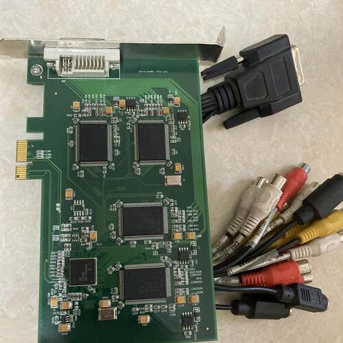 高创 GO404E, 4路 PCIE 流媒体 视频 采集卡 实物现货