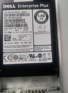 戴尔 SCv3020存储专用盘MZ1LS1T9HEJH-000D4 DPN 0Y4TH9原装拆机