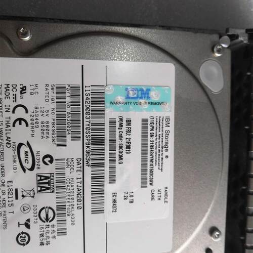 现货 IBM 21R9484  1TB 7.2K SATA 21R9819 42D0037拆机硬盘