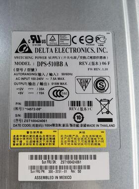 SUN 300-2051 DPS-510BB A 515WT5230 T2540 交流电源现货出售