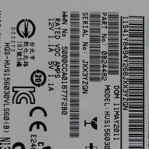 IBM 300G 15K SAS硬盘,44W2235  300G 15000 3.5寸SAS硬盘,