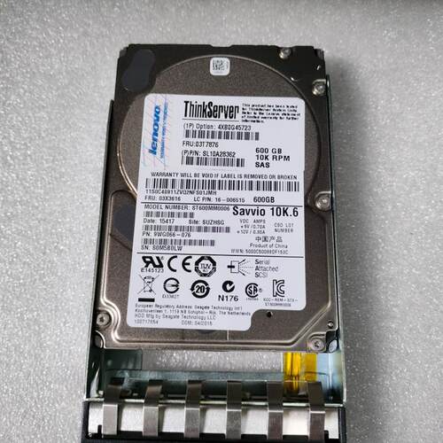 Lenovo/联想 03T7876 600G SAS 10K 6GB 2.5寸 ST600MM0006 硬盘