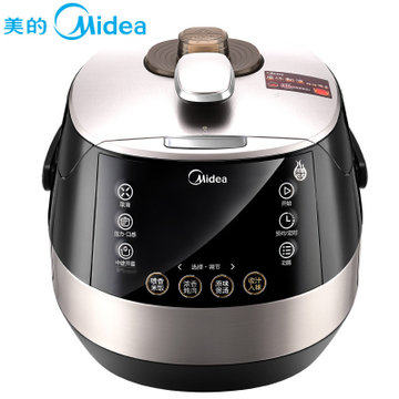 美的液晶显示屏双胆5L电压力锅煲