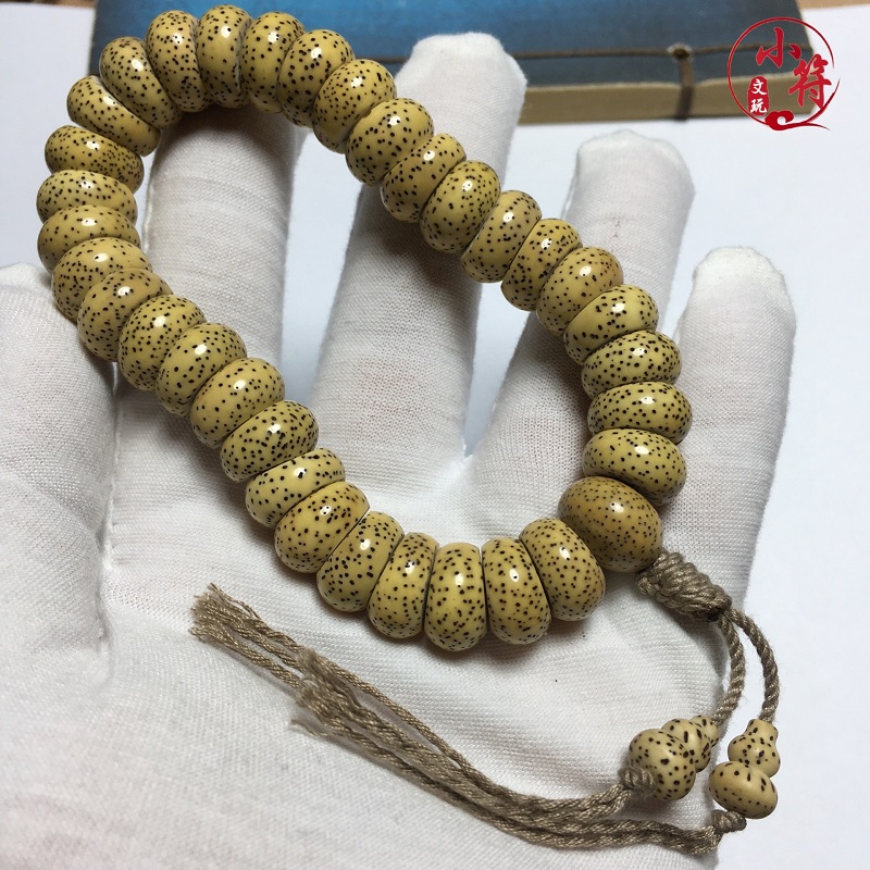大肠手串鸡油黄星月菩提大尺寸