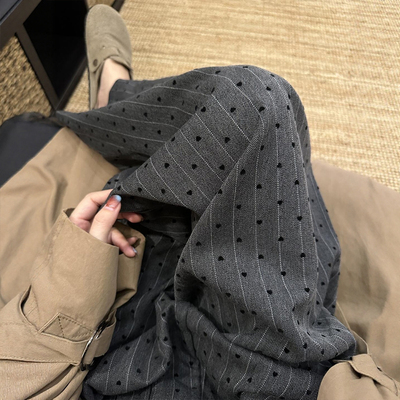 谁懂这老钱风爱心波点裤啊！！